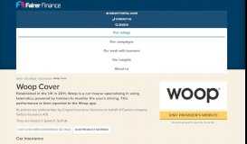 
							         Woop Cover reviews • Fairer Finance								  
							    