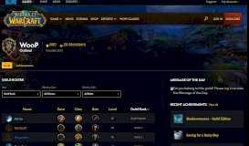 
							         WooP - Guild Summary - World of Warcraft								  
							    