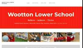 
							         Wootton Lower School								  
							    