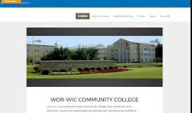 
							         Wor-Wic Community College - City of Salisbury MD								  
							    