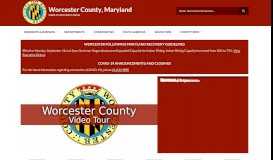 
							         Worcester County, Maryland | www.co.worcester.md.us								  
							    
