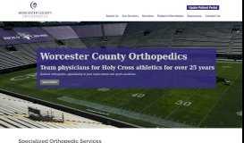 
							         Worcester County Orthopedics								  
							    