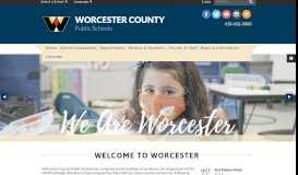
							         Worcester County Public Schools: Home								  
							    