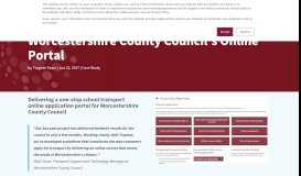 
							         Worcestershire County Council's Online Portal - Trapeze Group (UK)								  
							    