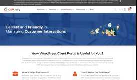 
							         WordPress Client Portal, WordPress Customer Portal - CRMJetty								  
							    