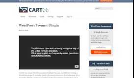 
							         WordPress Payment Plugin | WordPress Shopping Cart								  
							    