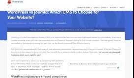 
							         WordPress vs Joomla: Which CMS to Choose for Your Website?								  
							    