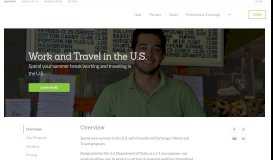 
							         Work and Travel in the U.S. | Professional Exchange ...								  
							    