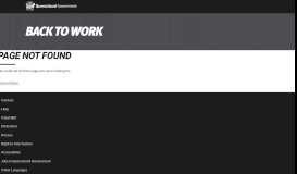 
							         Work Application - Back to Work - Queensland Government								  
							    