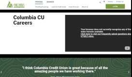 
							         Work at Columbia - Columbia Credit Union Jobs Vancouver WA								  
							    