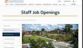 
							         Work at UTC: Staff Job Openings - UTC.edu								  
							    