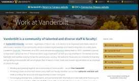 
							         Work at Vanderbilt | Vanderbilt University								  
							    