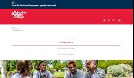 
							         Work for us | Abingdon & Witney College								  
							    