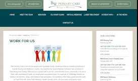 
							         Work For Us - BW Primary Care								  
							    