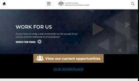 
							         Work For Us | Department of the Prime Minister and Cabinet								  
							    