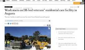 
							         Work starts on 138-bed veterans' residential care facility in ...								  
							    
