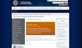 
							         Work Status for Employees - VA Loma Linda Healthcare System								  
							    