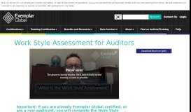 
							         Work Style Assessment for Auditors | Exemplar Global								  
							    