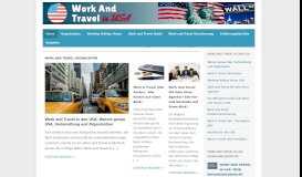 
							         Work & Travel USA - Das Informationsportal zum Arbeiten und Reisen ...								  
							    