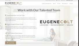 
							         Work with Our Talented Team - About - Eugene Colt								  
							    
