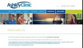 
							         Work with Us – Ashley Clinic								  
							    