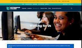 
							         Work With Us | Nottingham College								  
							    