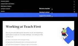 
							         Work with us | Teach First								  
							    