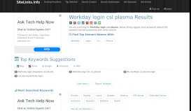 
							         Workday login csl plasma Results For Websites Listing								  
							    