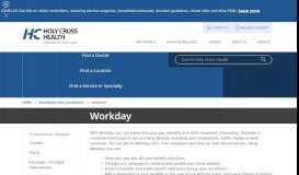 
							         Workday System Information | For Staff | Holy Cross Health | Holy ...								  
							    