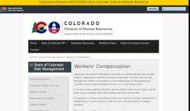 
							         Workers' Compensation | DHR - Colorado.gov								  
							    