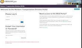 
							         Workers' Compensation Division Portal - Account								  
							    