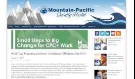 
							         Workflow Mapping and How to Improve Efficiency for CPC+ - Mountain ...								  
							    