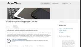
							         Workforce Management Suite – AcroTime								  
							    