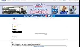 
							         Working at ABC Supply Co. Inc: 532 Reviews | Indeed.com								  
							    