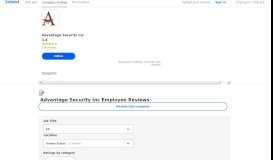 
							         Working at Advantage Security Inc: 102 Reviews | Indeed.com								  
							    