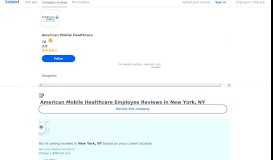 
							         Working at American Mobile Healthcare: 58 Reviews about Pay ...								  
							    