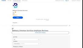 
							         Working at Bethany Christian Services: 110 Reviews | Indeed.com								  
							    