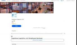 
							         Working at Capstone Logistics, LLC: 1,231 Reviews | Indeed.com								  
							    