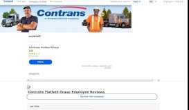 
							         Working at Contrans Flatbed Group: Employee Reviews | Indeed.com								  
							    