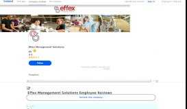 
							         Working at Effex Management Solutions: Employee Reviews ...								  
							    
