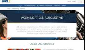 
							         Working at GKN | Working at GKN | GKN Group - GKN Driveline								  
							    