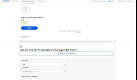 
							         Working at Indian Creek Foundation: Employee Reviews | Indeed.com								  
							    