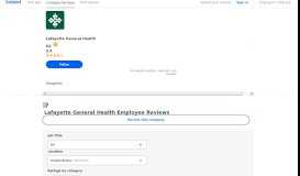 
							         Working at Lafayette General Medical Center: Employee Reviews ...								  
							    
