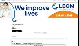 
							         Working at Leon Medical Centers: Employee Reviews about Pay ...								  
							    