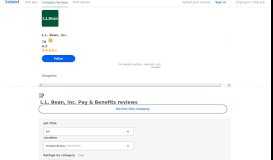 
							         Working at L.L. Bean, Inc.: 112 Reviews about Pay & Benefits | Indeed ...								  
							    