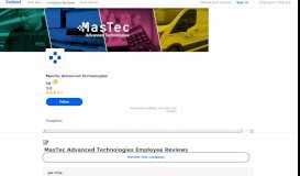 
							         Working at MasTec Advanced Technologies: 1,127 Reviews | Indeed ...								  
							    