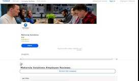 
							         Working at Motorola Solutions: Employee Reviews | Indeed.com								  
							    