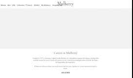 
							         Working at Mulberry | Mulberry								  
							    