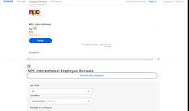 
							         Working at NPC International: 85 Reviews about Pay & Benefits ...								  
							    