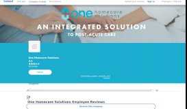 
							         Working at One Homecare Solutions: Employee Reviews ...								  
							    